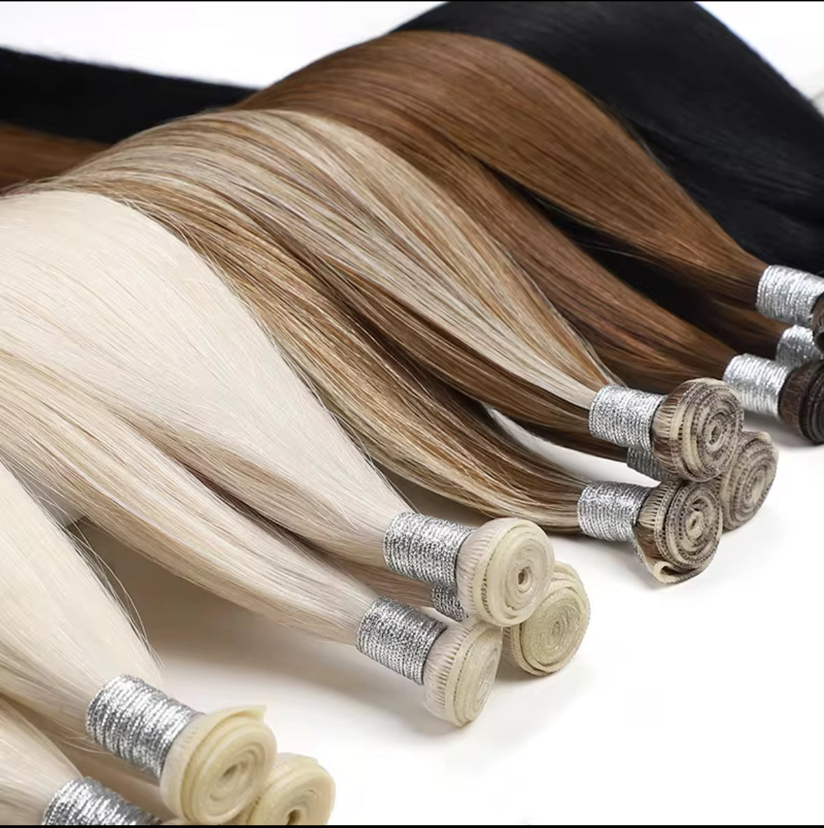 Bombshell wefts- Brunette shades (genius wefts) 100 grams